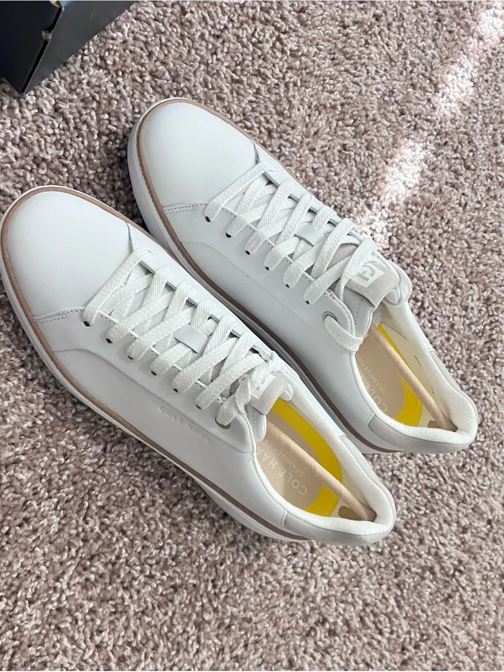 Cole Haan White Leather Sneakers
